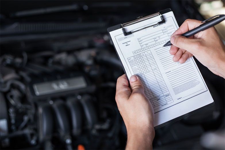 Pre-purchase inspection of the car